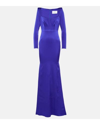 Alex Perry Satin Gown - Purple