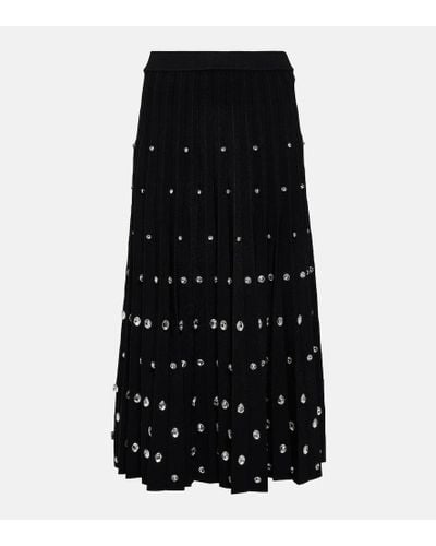 Jonathan Simkhai Embellished Midi Skirt - Black
