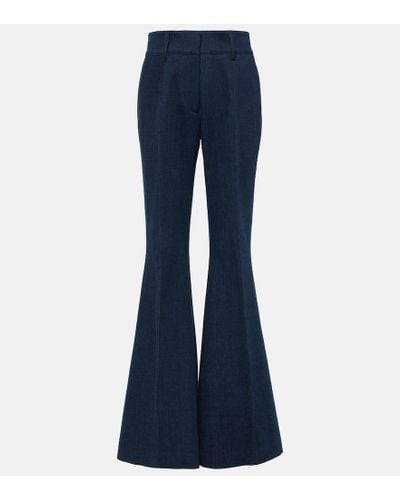 Gabriela Hearst High-Rise Flared Jeans - Blau
