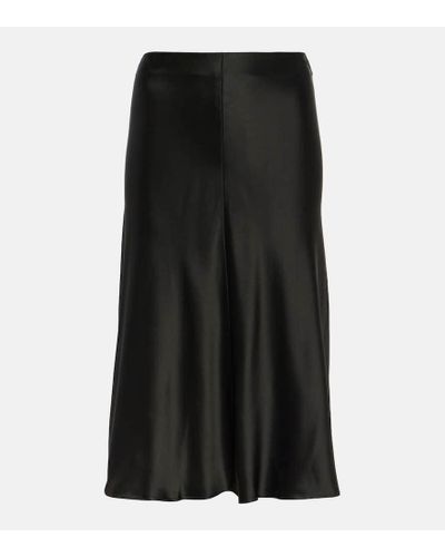 Stella McCartney Satin Slip Skirt - Black