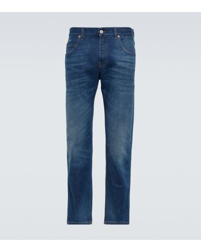Gucci Mid-Rise Tapered Jeans - Blau