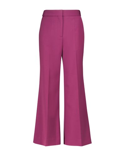 Victoria, Victoria Beckham High-rise Wide Trousers - Purple