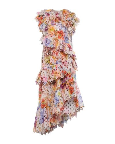 Zimmermann Vestido de fiesta Prima Frilled floral - Multicolor