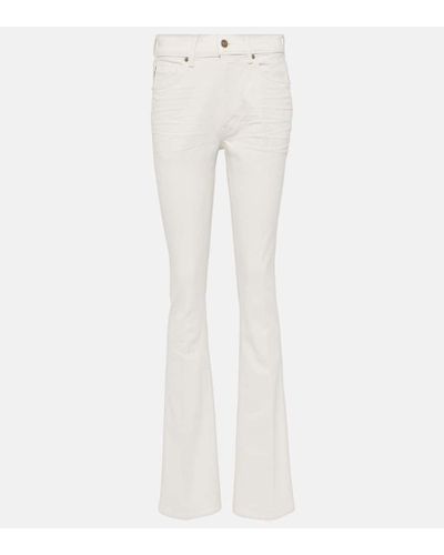 Tom Ford High-Rise Flared Jeans - Weiß