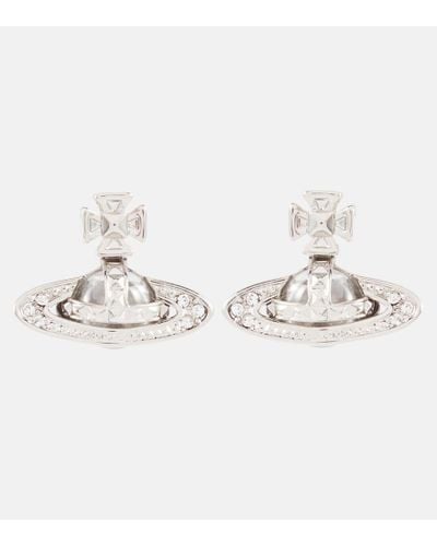 Vivienne Westwood Pina Bas Relief Embellished Earrings - Metallic