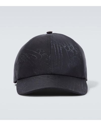 Berluti Cappello da baseball Scritto in jacquard - Blu