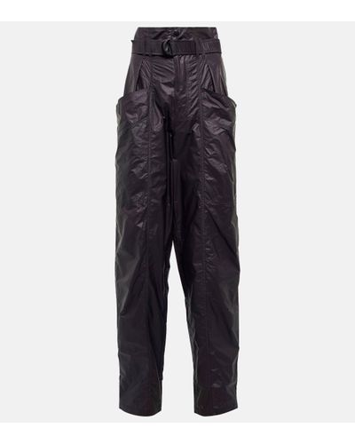 Isabel Marant Eklaliga High-rise Ripstop Trousers - Blue