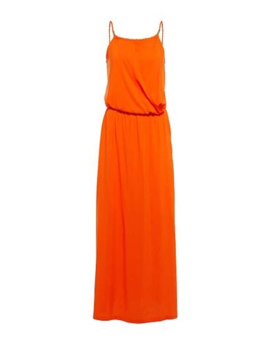Heidi Klein Braid-trimmed Maxi Dress - Orange
