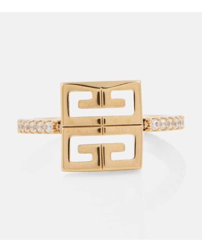 Givenchy 4g Swarovski® Crystal-embellished Ring - Metallic