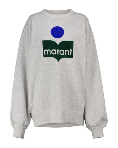 Isabel Marant Mindy Cotton-blend Jersey Sweatshirt - Grey