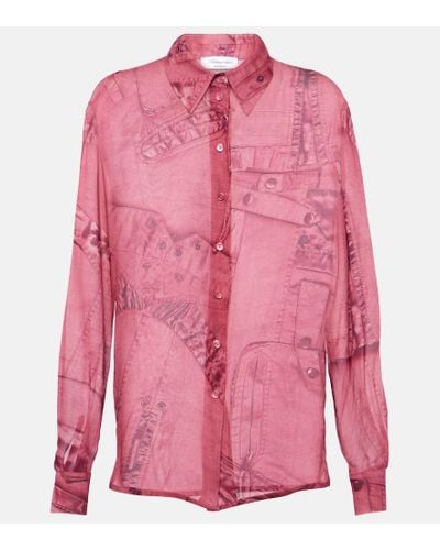 Blumarine Bedrucktes Hemd - Pink