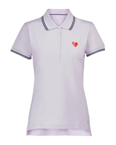 Tory Sport T-shirt polo en coton melange - Violet