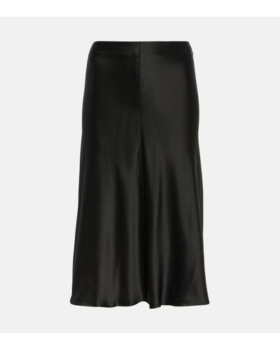 Stella McCartney Satin Slip Skirt - Black