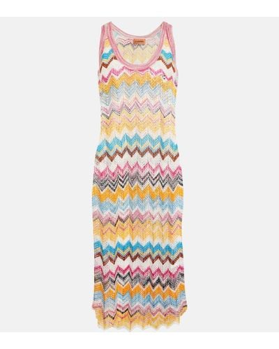 Missoni Zigzag Beach Midi Dress - White