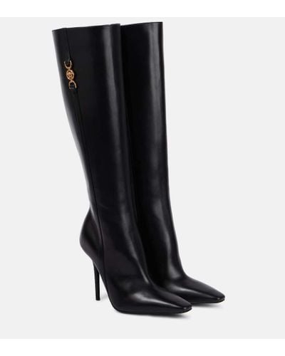 Versace Stiefel Medusa '95 aus Leder - Schwarz