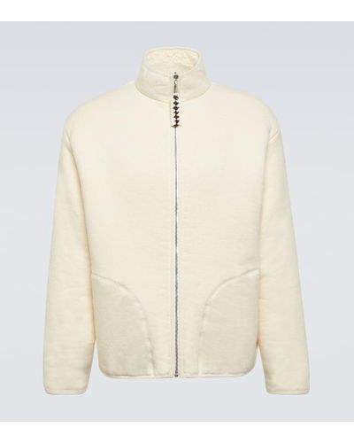 Jil Sander Cotton Fleece Jacket - Natural