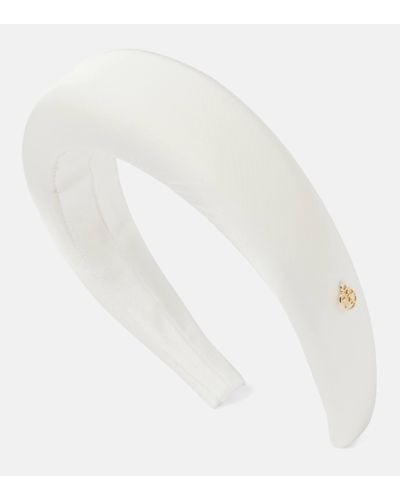 Maison Michel Bridal Miwa Taffeta Headband - White