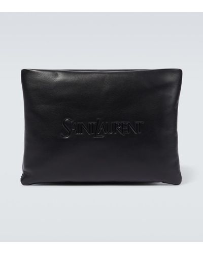 Saint Laurent Etui aus Leder - Schwarz