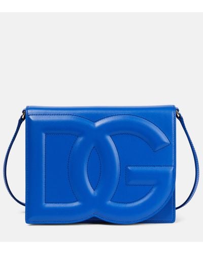 Dolce & Gabbana Sac a bandouliere DG en cuir - Bleu