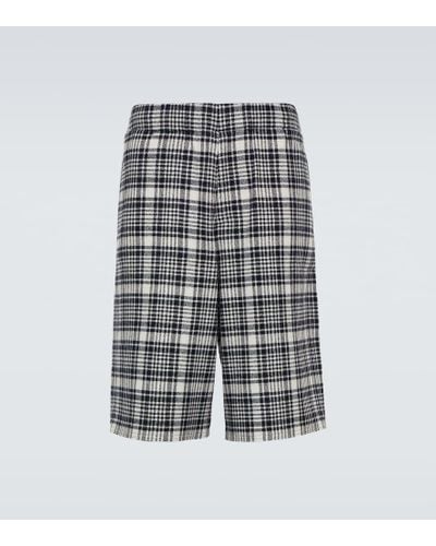 Zegna X The Elder Statesman Wool And Cashmere Shorts - Gray