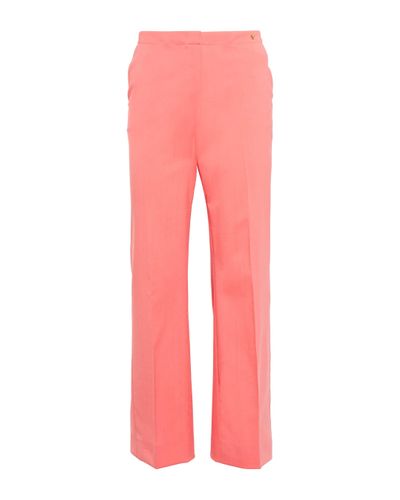 Versace Medusa High-rise Straight Wool Trousers - Pink