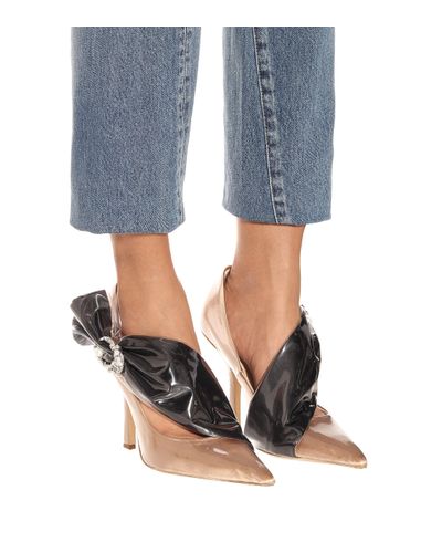 mareah vinyl & leather pump