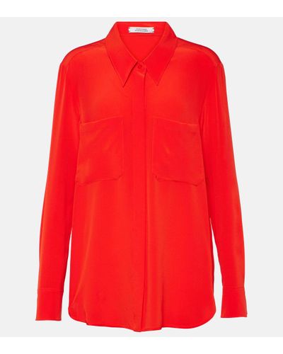 Dorothee Schumacher Chemise Sophisticated Volumes en soie - Rouge