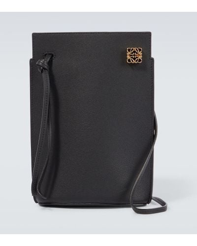 Loewe Dice Leather Pouch - Black