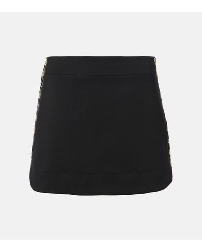 Emilio Pucci Silk Miniskirt - Black