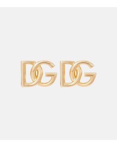 Dolce & Gabbana Boucles d'oreilles DG - Métallisé