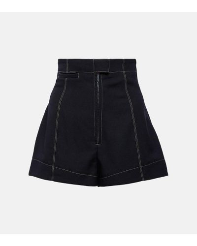 Jacquemus Le Short Areia High-rise Virgin Wool Shorts - Black
