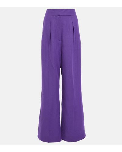 Jacquemus Plidao Wide-leg Trousers - Purple
