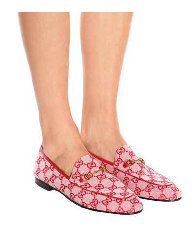 gucci jordaan loafer red