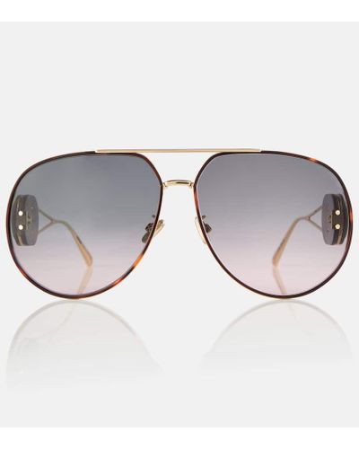 Dior Diorbobby A1u Aviator Sunglasses - Brown