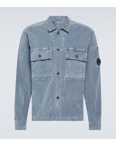 C.P. Company Cotton-blend Corduroy Overshirt - Blue