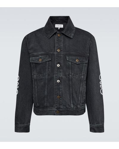 Loewe Anagram Denim Jacket - Black