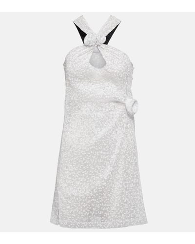 Coperni Vestido corto adornado - Blanco