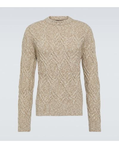 Loro Piana Khitan Wool And Cashmere Sweater - Natural