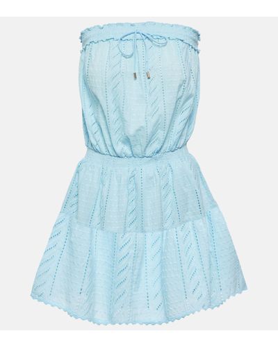 Melissa Odabash Robe Colette en coton - Bleu