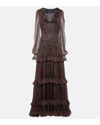 Etro Silk Dress - Brown