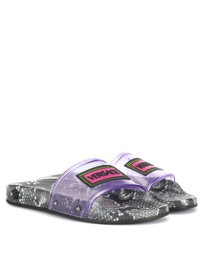 versace slides purple