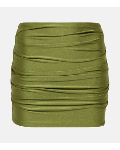 JADE Swim Thea Gathered Mini Skirt - Green
