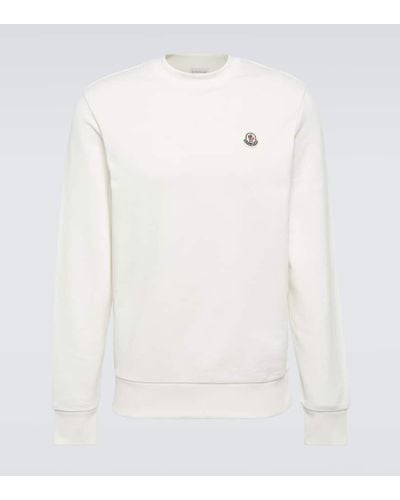 Moncler Cotton Jersey Sweatshirt - White