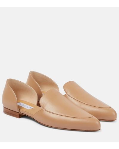 Gabriela Hearst Jax Leather Loafers - Natural