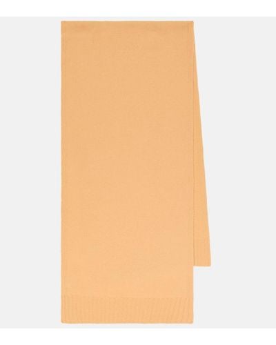 Jil Sander Ribbed-knit Wool Scarf - Orange