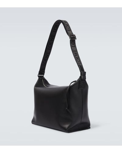 Loewe Cubi Leather Crossbody Bag - Black