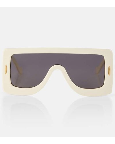 Loewe Anagram Flat-top Sunglasses - Gray