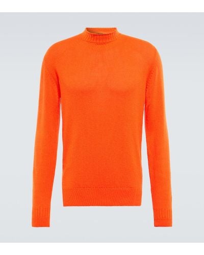 Loro Piana Lyman Cashmere Sweater - Orange