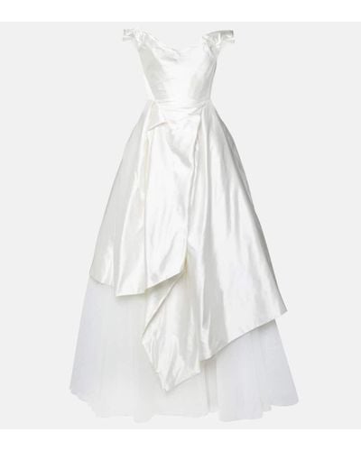 Vivienne Westwood Bridal - Abito lungo in seta - Bianco