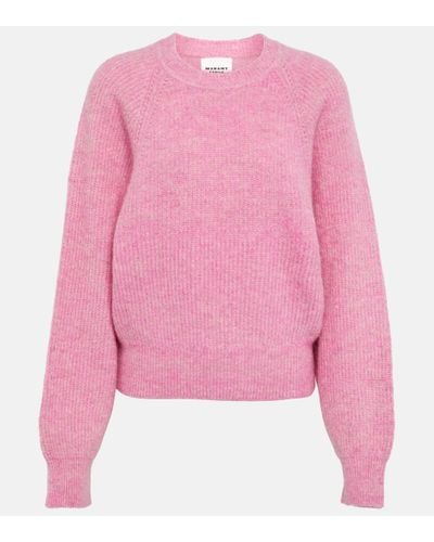 Isabel Marant Amelia Alpaca Wool-blend Jumper - Pink